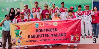 Para petenis Kabupaten Malang tampil baik di Porprov Jatim VII/2022