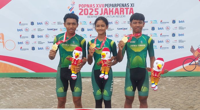 Lagi, Balap Sepeda Nomor MTB XCO Jatim Sabet 2 Emas di POPNAS