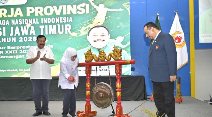 Gubernur Khofifah Minta KONI Jatim Perkuat Pembinaan Atlet Usia Dini