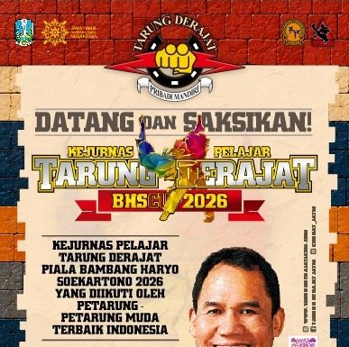 Kejurnas Tarung Derajat BHS Cup III Digelar 28-30 Agustus 2026