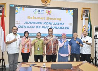 KONI Jatim Gandeng RS PHC dan RS Korpri Pura Raharja Perkuat Layanan Kesehatan Atlet